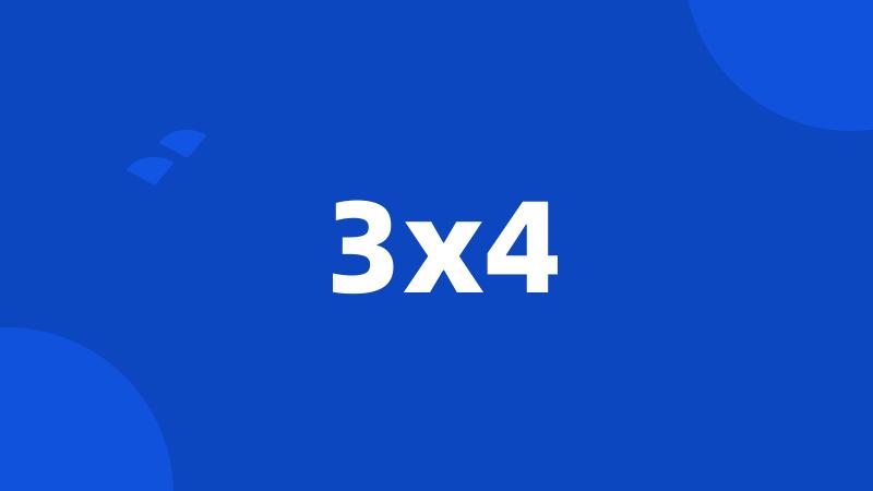 3x4