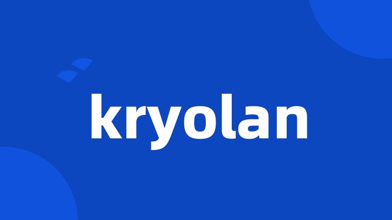 kryolan