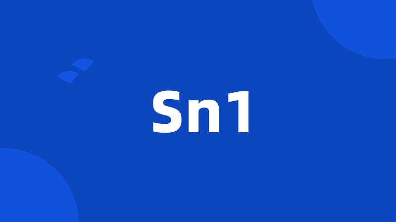 Sn1