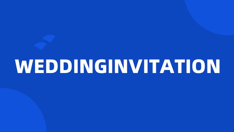 WEDDINGINVITATION