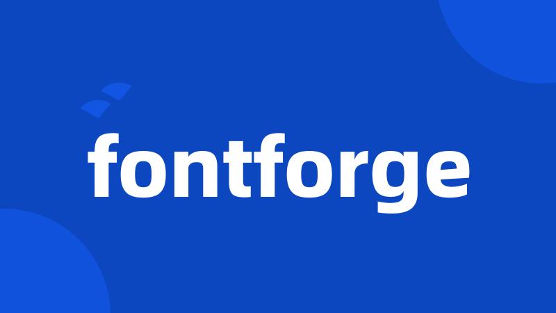 fontforge