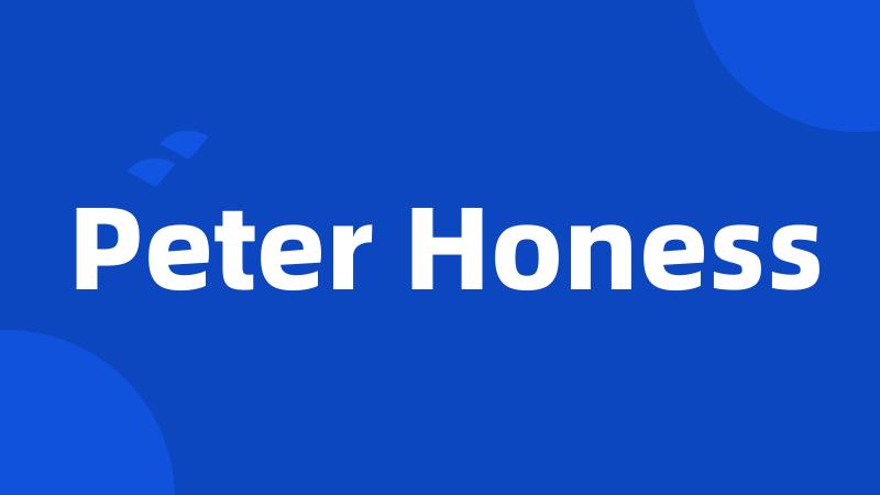 Peter Honess