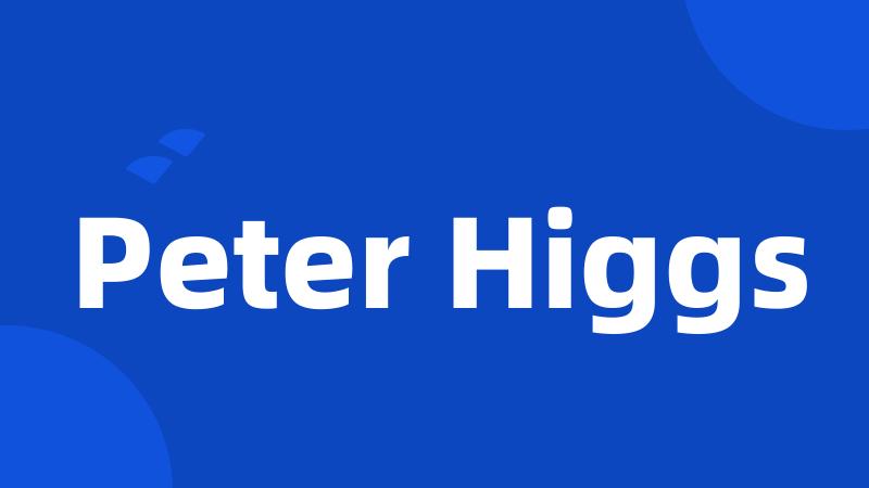 Peter Higgs