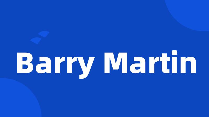 Barry Martin