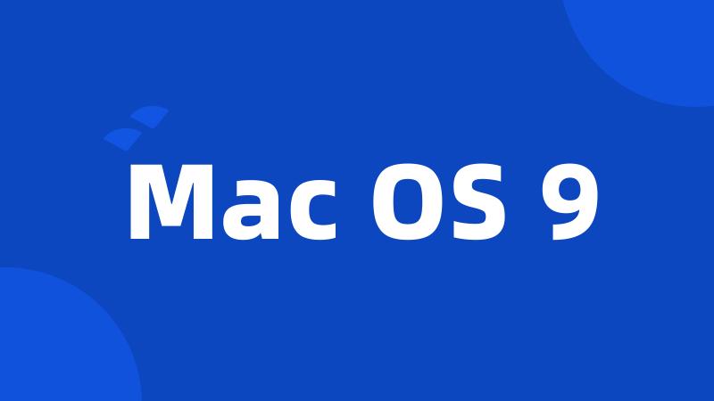 Mac OS 9