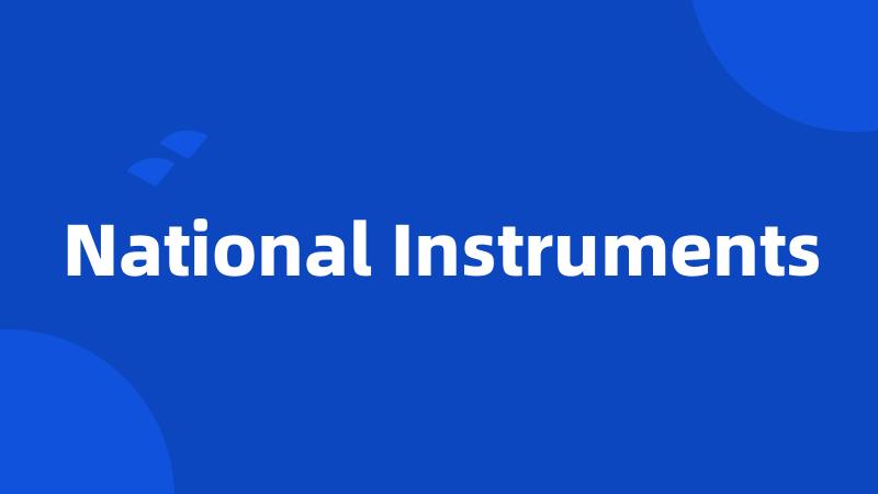 National Instruments