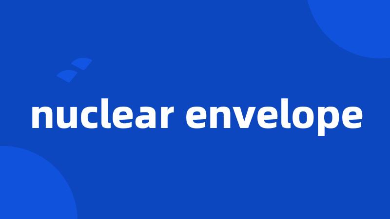 nuclear envelope