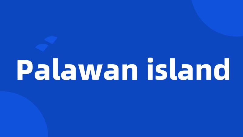 Palawan island