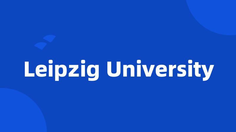 Leipzig University