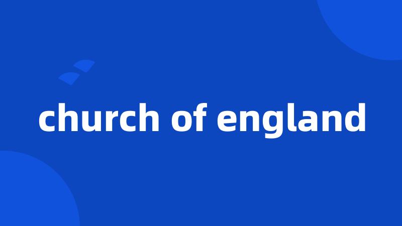 church of england