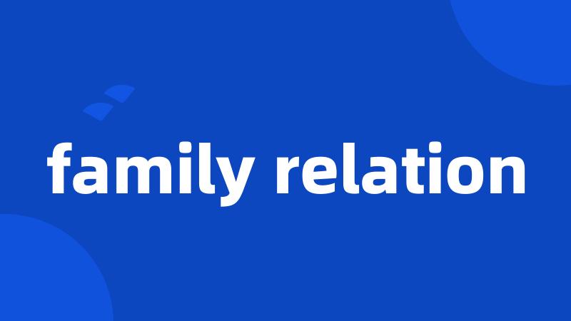 family relation