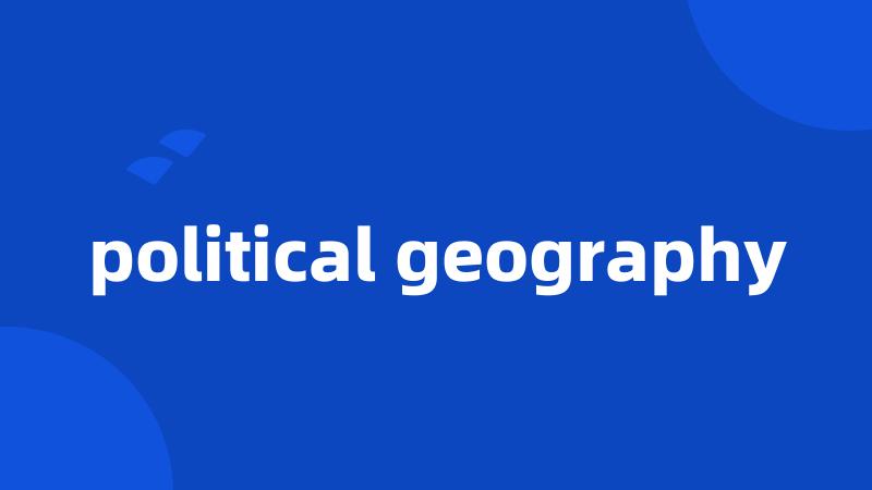 political geography