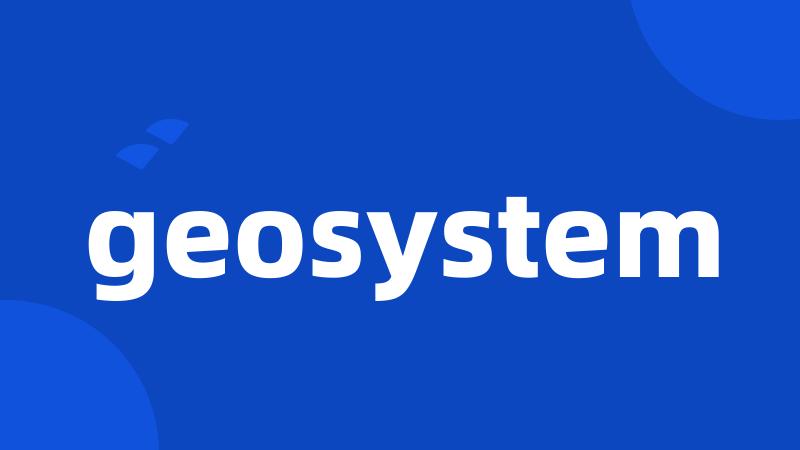 geosystem