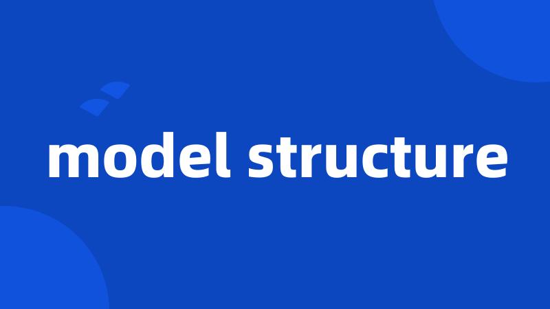 model structure