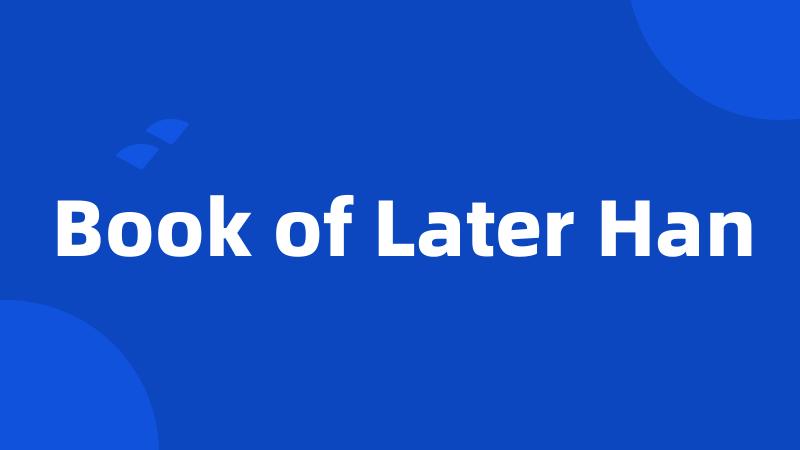 Book of Later Han