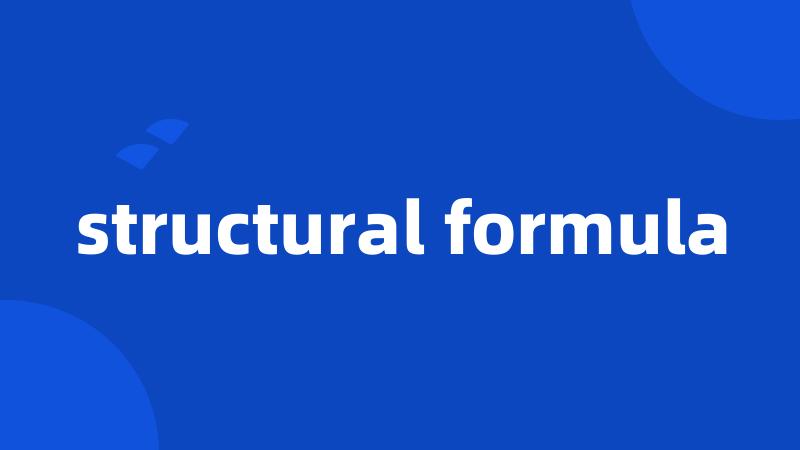 structural formula