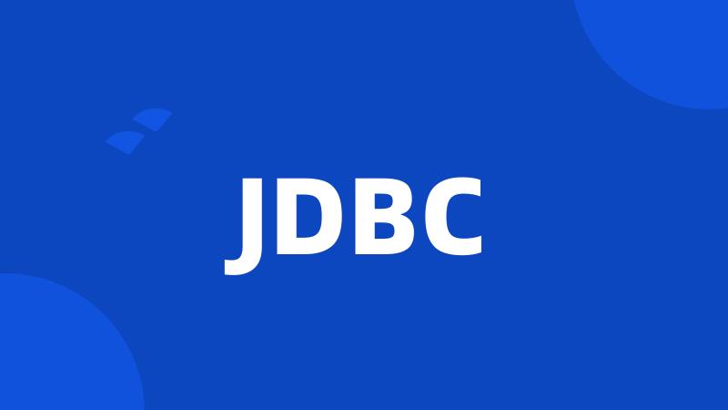 JDBC