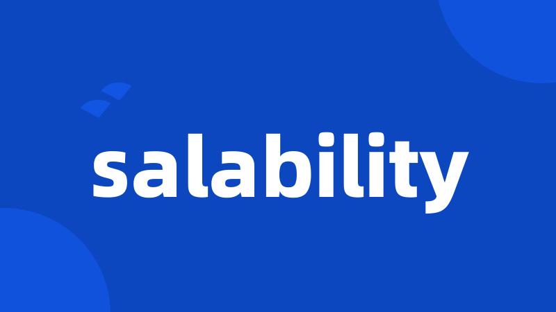 salability