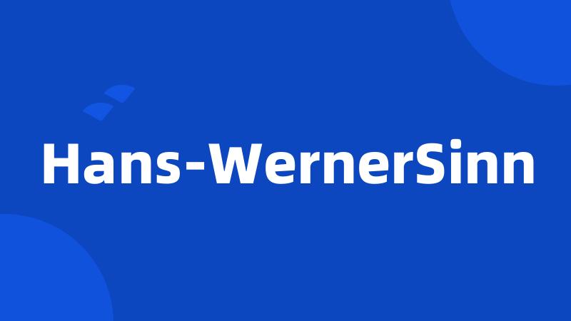 Hans-WernerSinn