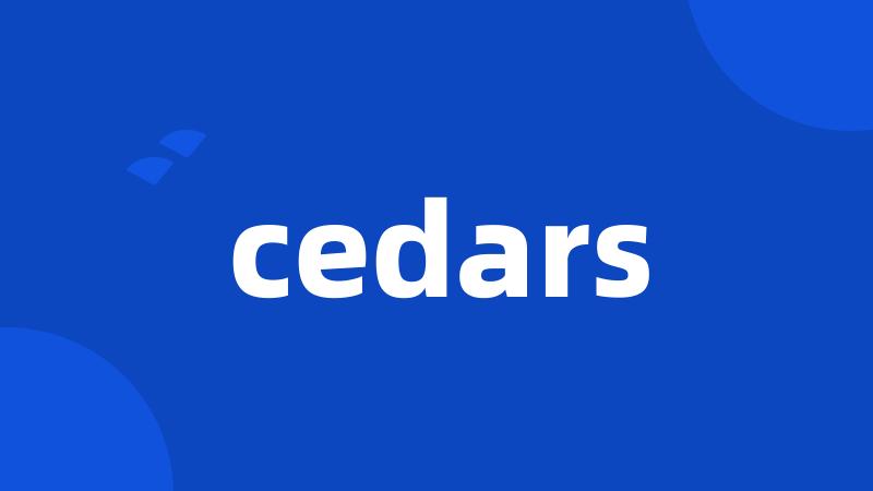 cedars