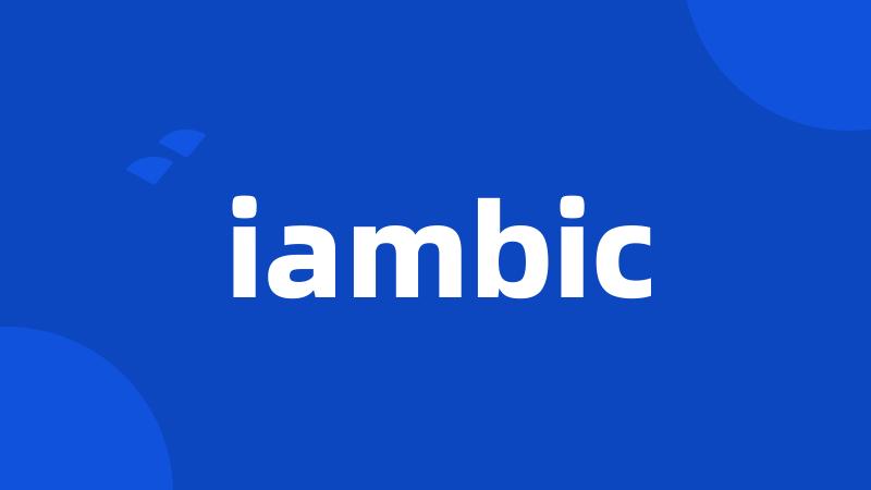 iambic