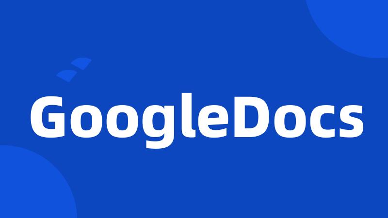 GoogleDocs