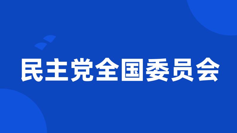 民主党全国委员会