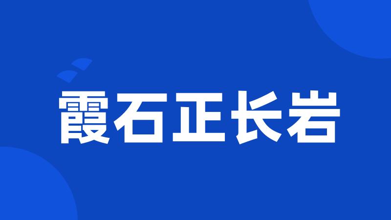 霞石正长岩