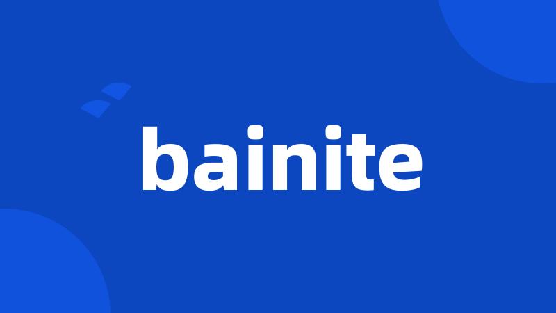 bainite