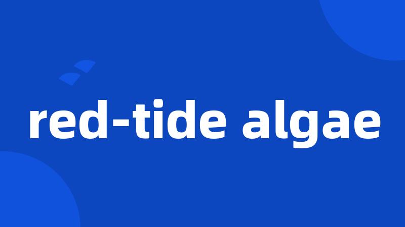 red-tide algae