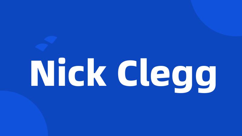 Nick Clegg