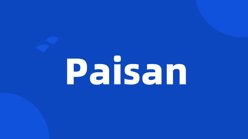 Paisan