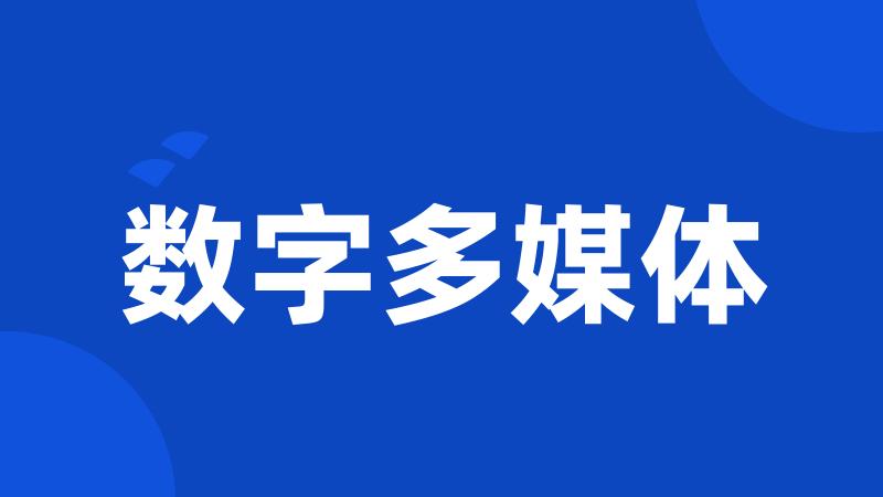 数字多媒体