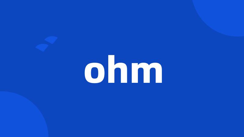 ohm