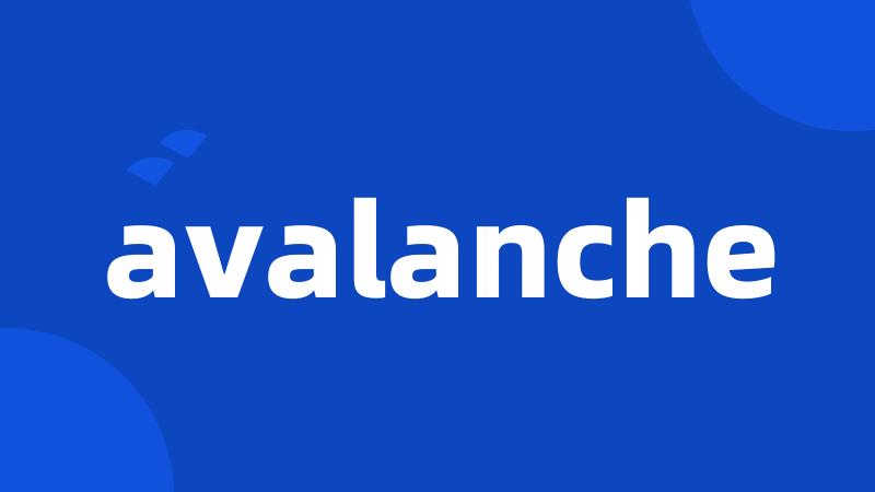 avalanche