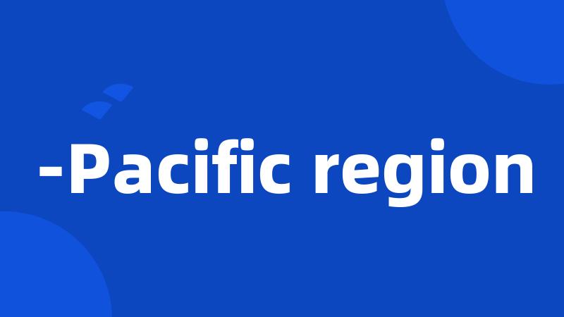 -Pacific region