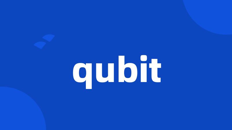 qubit