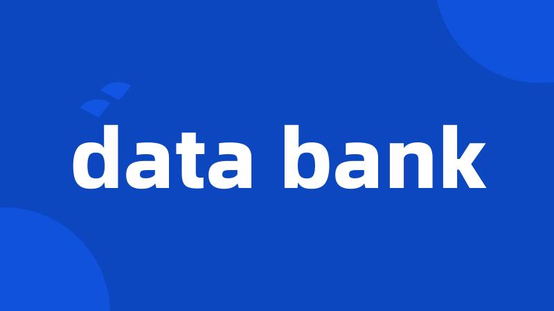 data bank