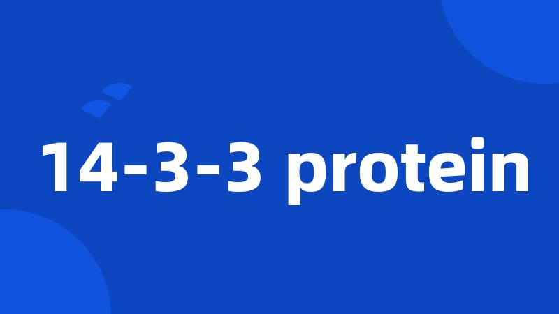 14-3-3 protein