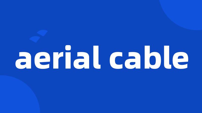 aerial cable