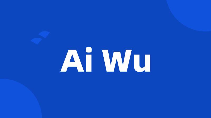 Ai Wu