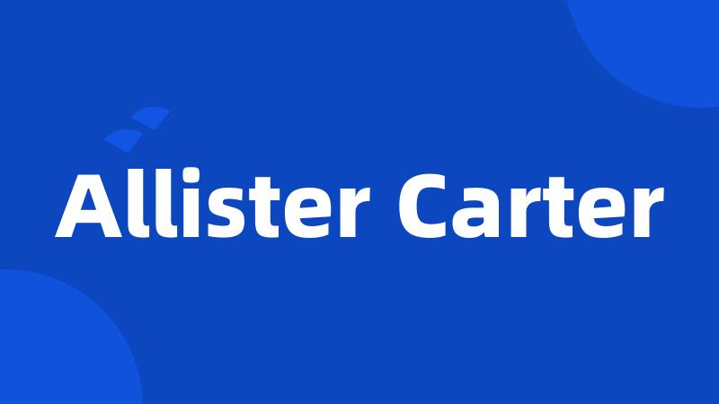 Allister Carter