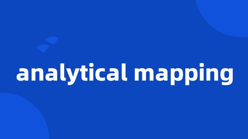 analytical mapping