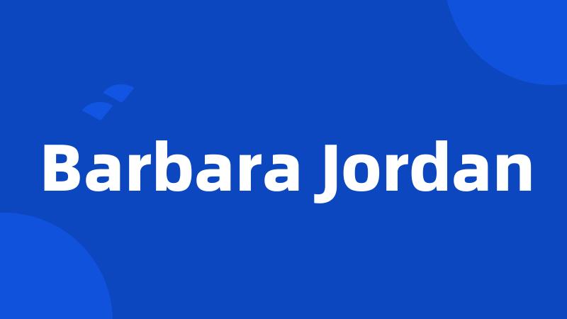 Barbara Jordan