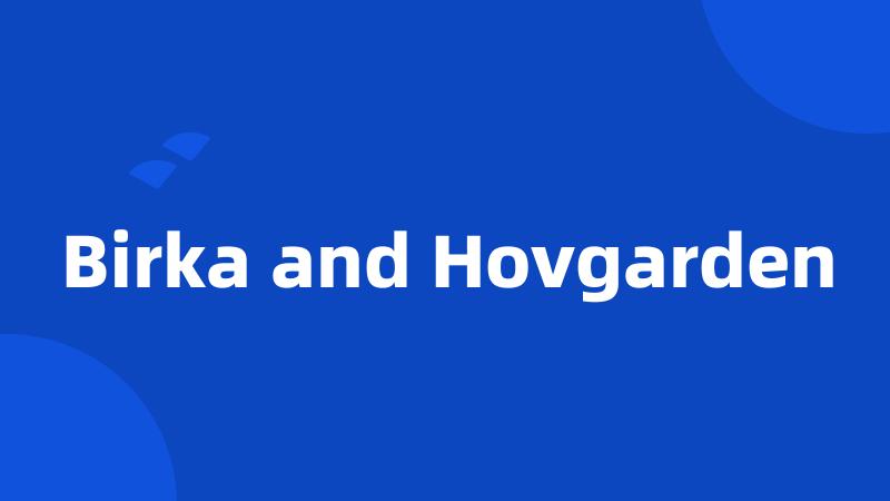 Birka and Hovgarden