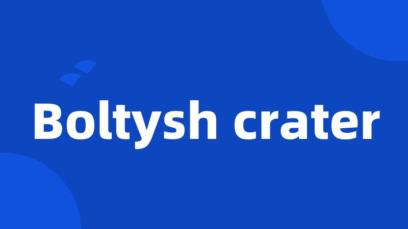 Boltysh crater