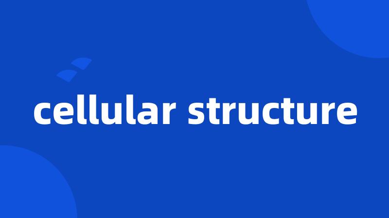 cellular structure