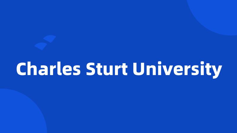 Charles Sturt University