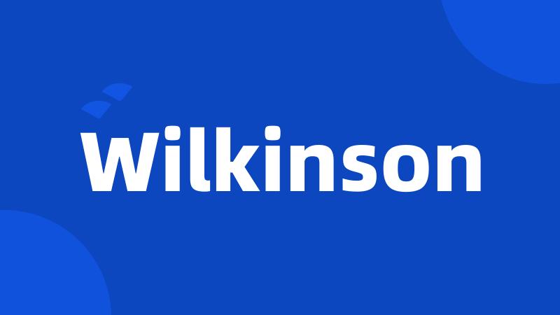 Wilkinson