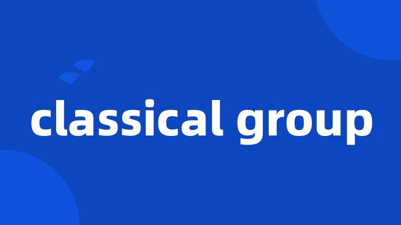 classical group